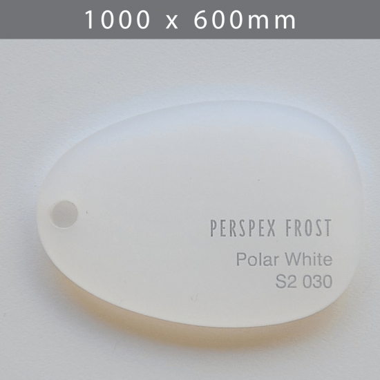 Perspex acrylic online sales, buy cut size 1000 x 600mm. FROST White 5mm