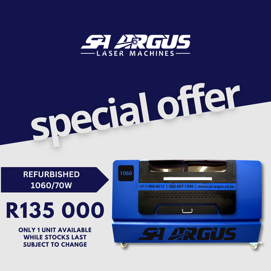 REFURBISHED SA ARGUS 1060/70W Laser Machine - One Unit available