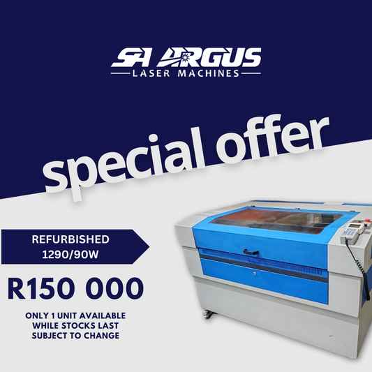 REFURBISHED SA ARGUS 1290/90W Laser Machine - One Unit available