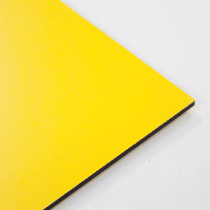 3mm Melamine on MDF - SMOOTH Yellow 1000 x 600mm