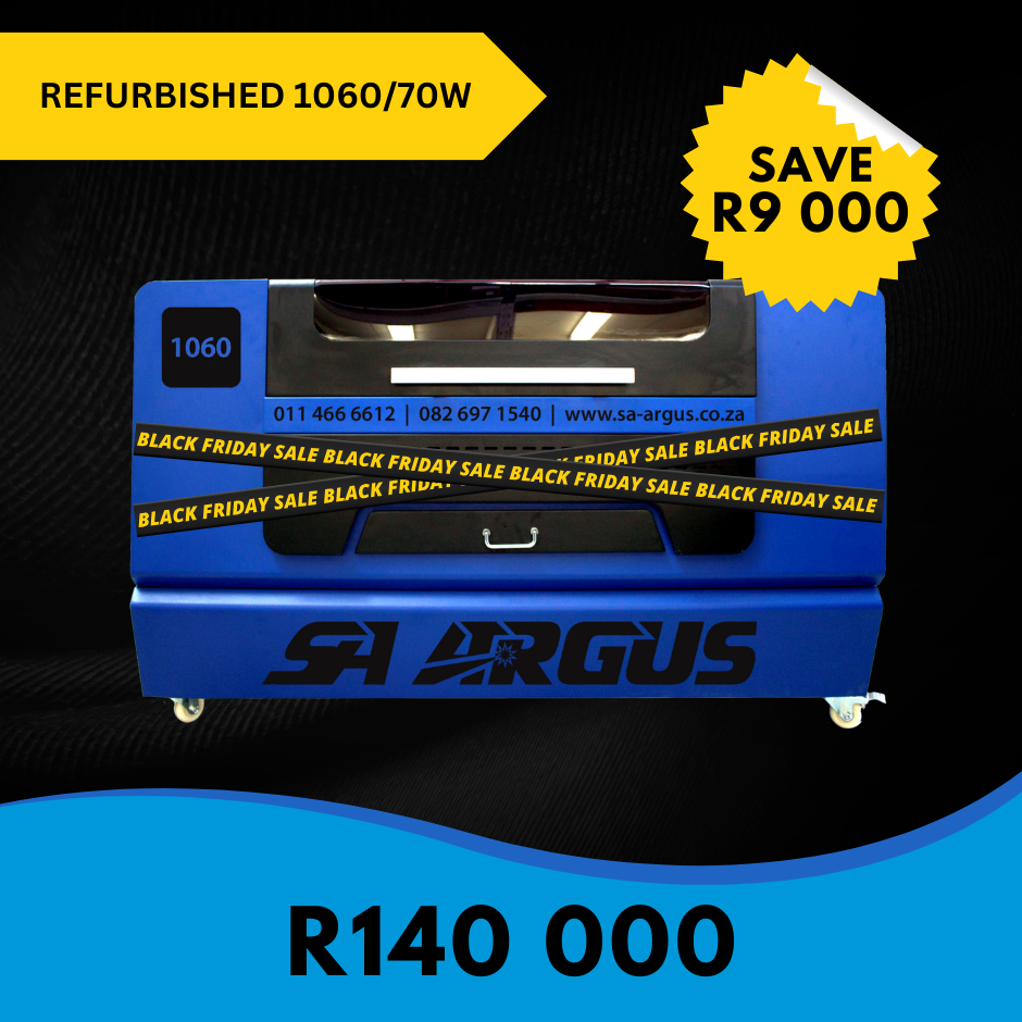 REFURBISHED SA ARGUS 1060/70W Laser Machine - One Unit available