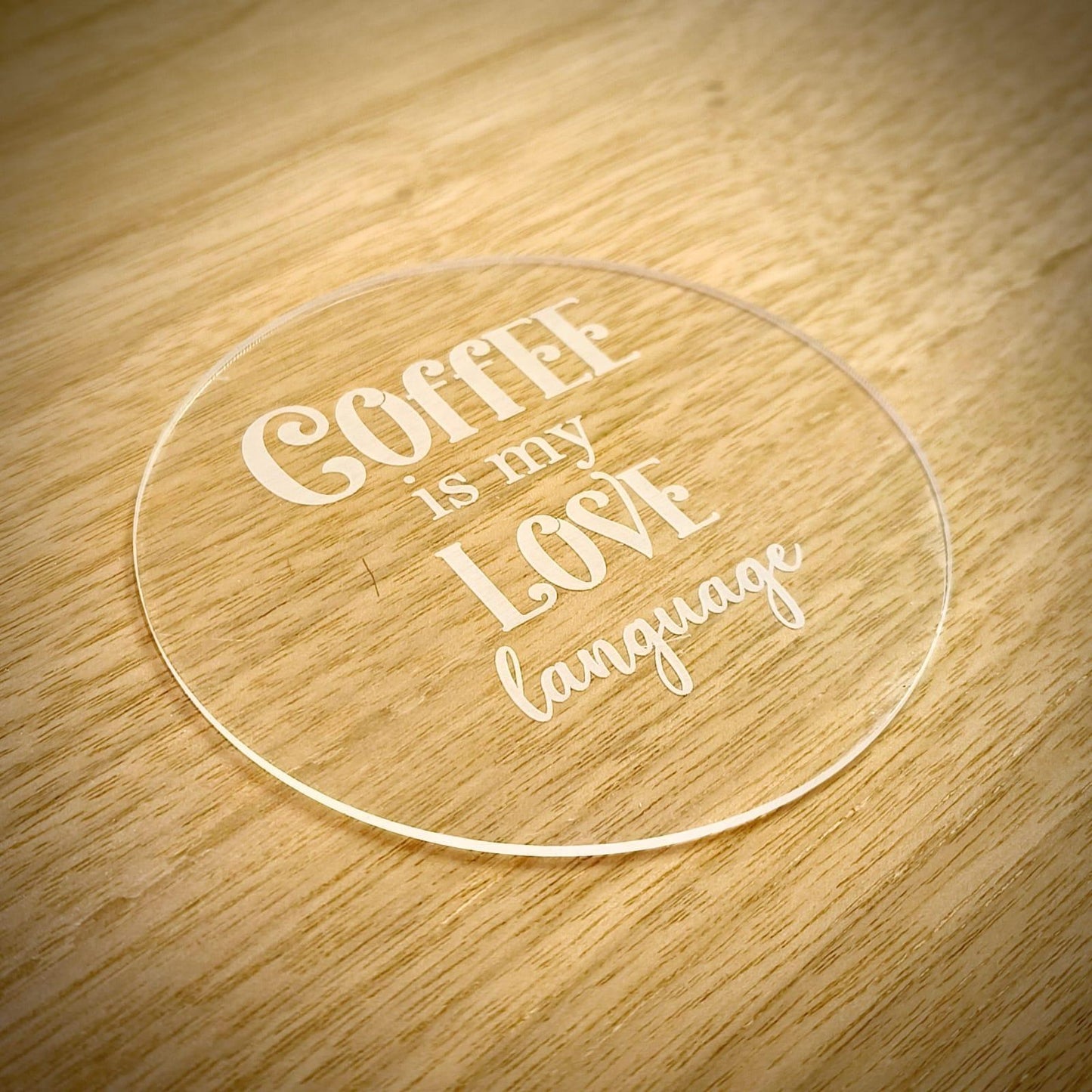 Clear Round Coaster Blanks – Set of 6 (95mm)