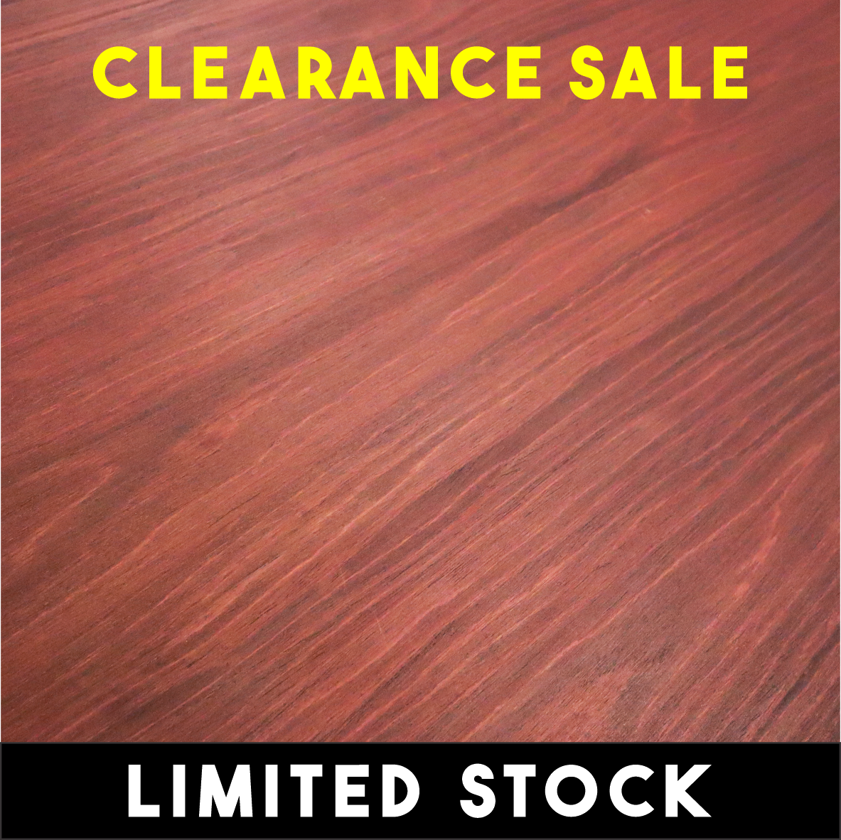 CLEARANCE: 3mm DOUBLE-SIDED Oiled MDF - Mahogany Cherry 1000x600mm