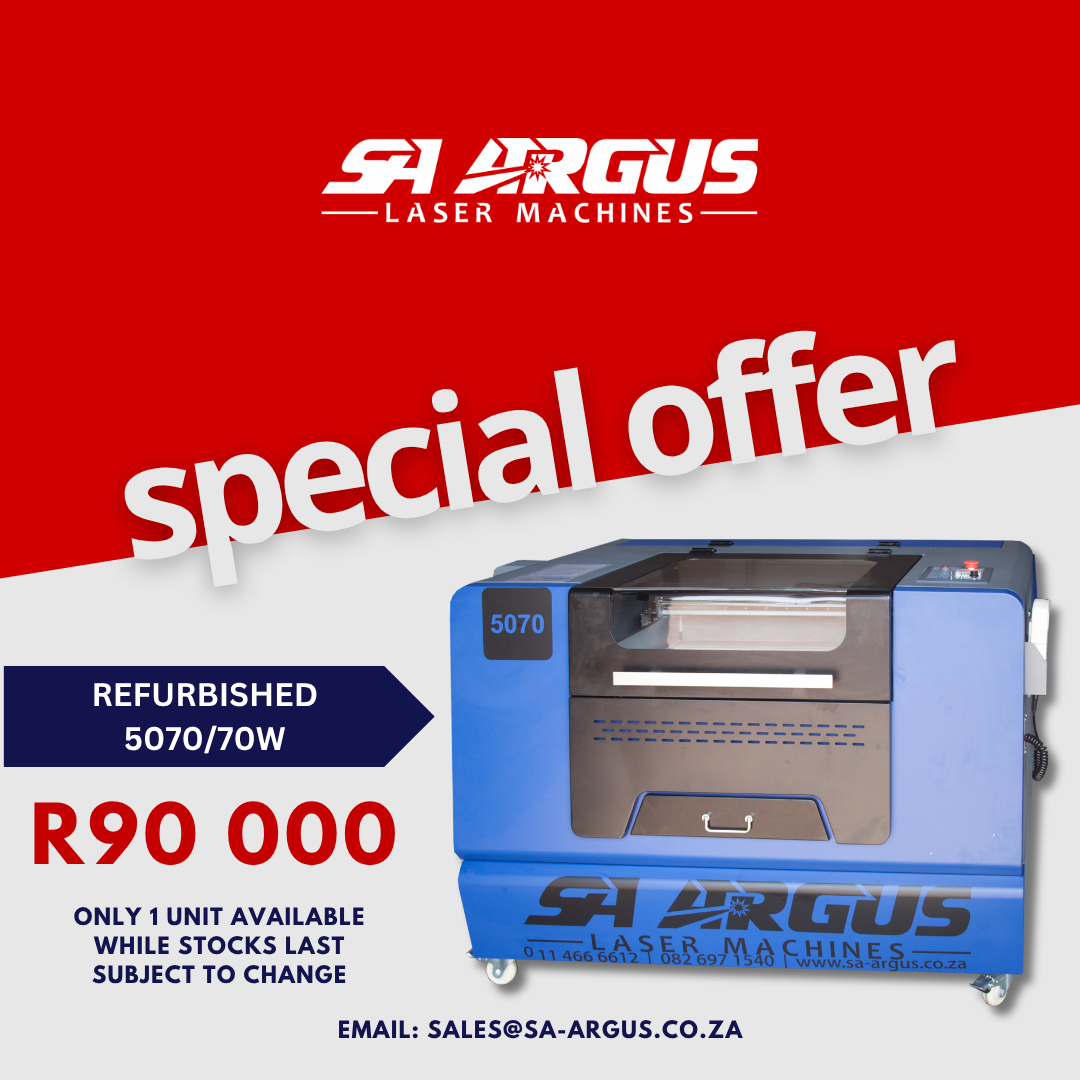 REFURBISHED SA ARGUS 5070/70W Laser Machine- One Unit Available