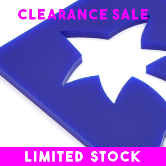 CLEARANCE: 5mm Perspex Blue, 500x300mm