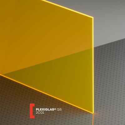 3mm Plexiglas Fluorescent Orange, 2C01, 1000x600mm