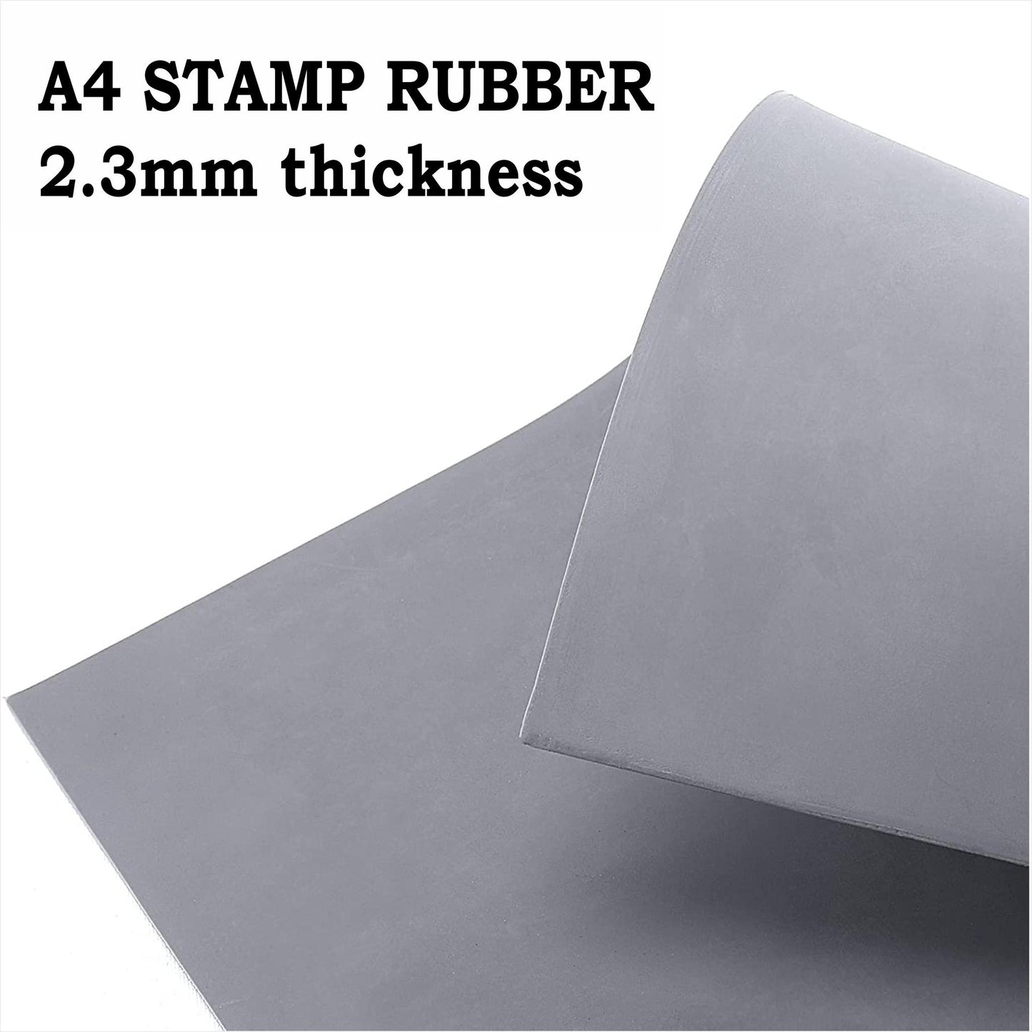 2.3mm Laser Rubber Grey A4