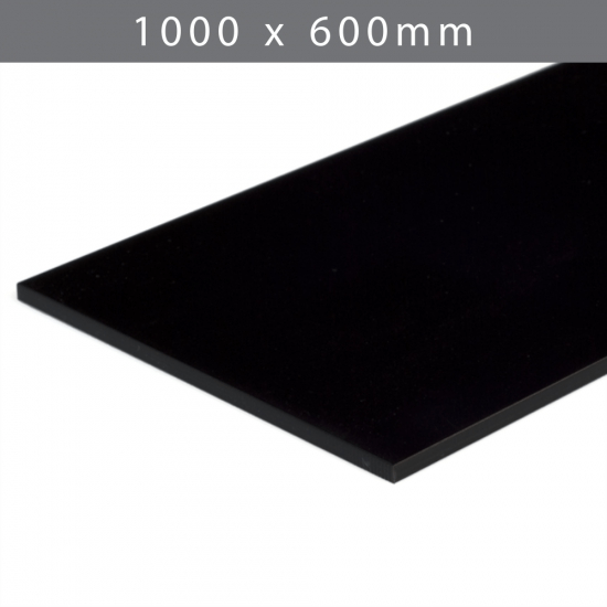 3mm Standard Black Cast, 1000x600mm