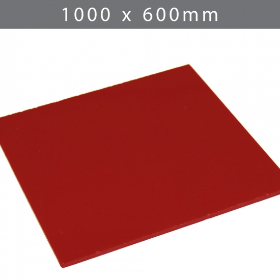 Perspex acrylic online sales, buy cut size 1000 x 600mm.  Red 3mm