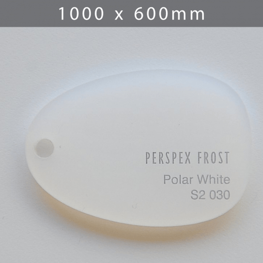 Perspex acrylic online sales, buy cut size 1000 x 600mm. FROST White 5mm
