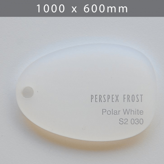 Perspex acrylic online sales, buy cut size 1000 x 600mm. FROST White 3mm